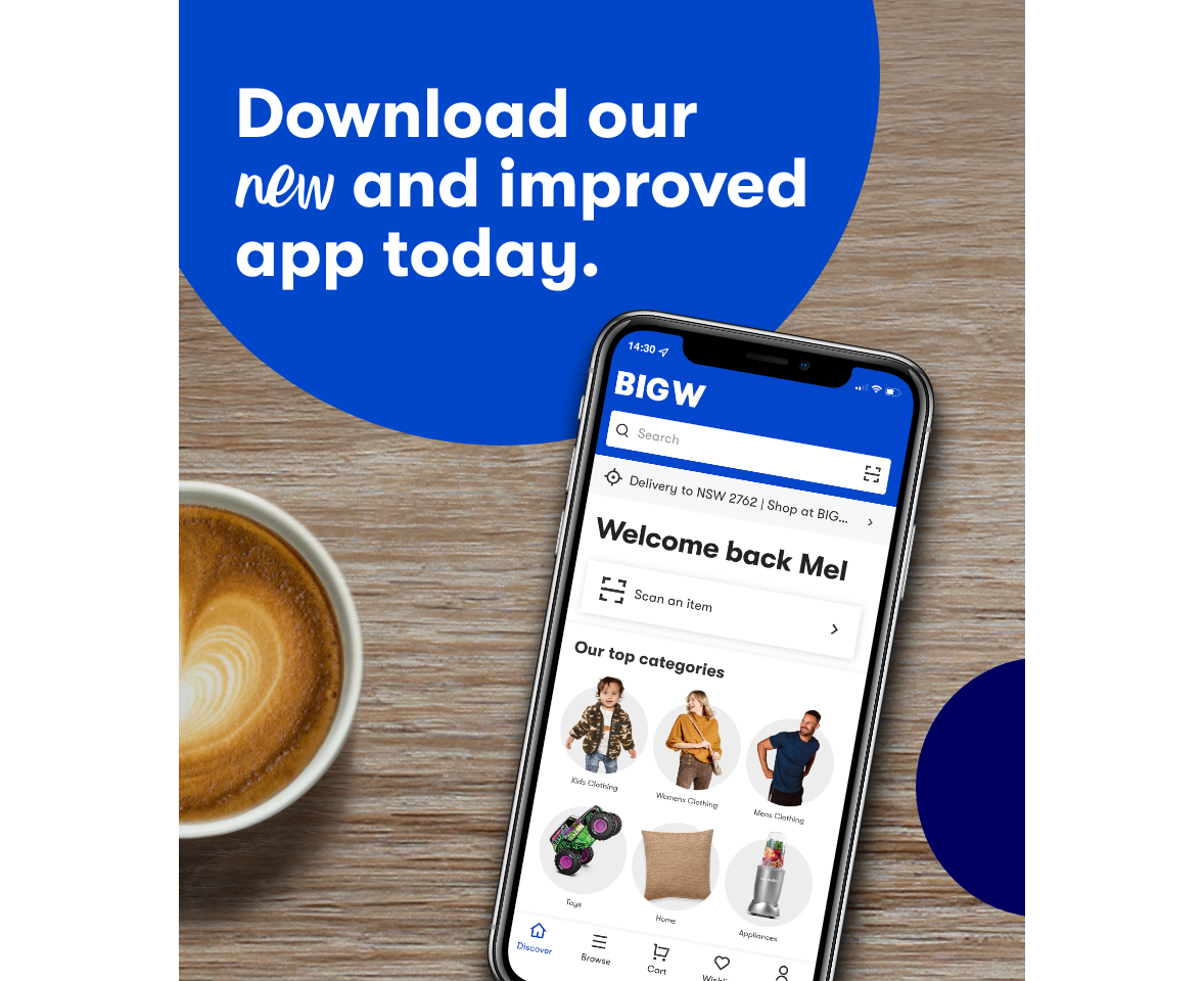 BIG W iPhone & Android App BIG W